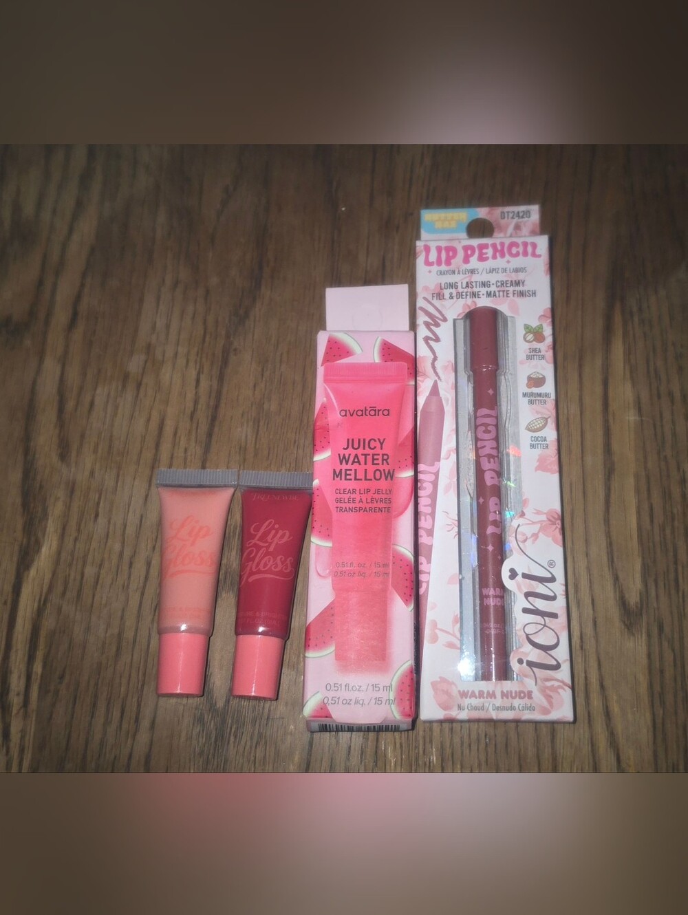 Juicy Water Mellow Clear Lip Jelly, Lipliner + Assorted Lip Glosses BNIB